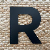 R - 16” Letter Painted Black Alphabet Letters