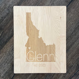 Personalized Engraved Cherry or Maple Cutting Boards