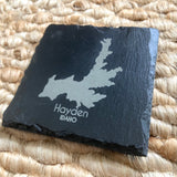Hayden Lake, Idaho Slate Coaster with Avondale