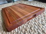 12x18” Thick Cherry Butcher Block with Juice Groove Personalized Engraved Cutting Board