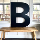 B - 36” Letter Painted Black Alphabet Letter