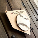 it’s a lifestyle - 8.5” 3-d Softball Wall Sign