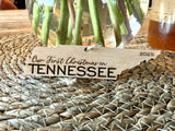 Tennessee Wood Christmas Ornament