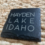 Rathdrum, Idaho Slate Coaster