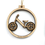 Balance Bike Personalized Wood Christmas Ornament