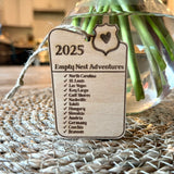 Annual Family Adventures Christmas Personalized Wood Christmas Ornament