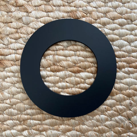 O - 7” Letter Painted Black Alphabet Letters
