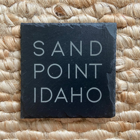 Sandpoint, Idaho Slate Coaster