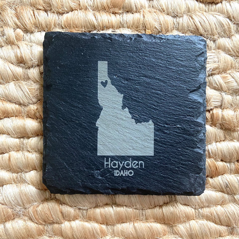 Hayden, Idaho Slate Coaster