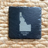 Hayden Lake, Idaho Slate Coaster with Avondale