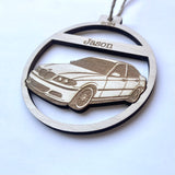 E46 330i Car Engraved Wood Christmas Ornament