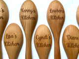 Personalized Name Kitchen Wood Spoon BOGO 50%