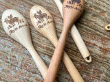 Personalized Name Kitchen Wood Spoon BOGO 50%