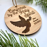 Confirmed by the Holy Spirit - Personalized Commemorative Ornament