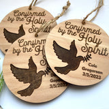 Confirmed by the Holy Spirit - Personalized Commemorative Ornament