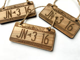 License Plate Ornaments by NorthIdahoMade