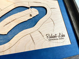 Radiant Lake, Idaho Engraved 3-D Wood Map