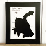 3-D Raised Lake Map of Newman Lake, WA