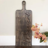25x9” Mango Wood Paddle Engraved Charcuterie Board and/or Pizza Peel