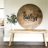 3-D Wood Sign 12"- 36" Round