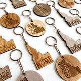 wholesale engraved wood keychains 
