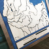 State of Idaho 3-D Engraved Map