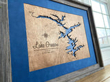 Lake Greeson, Arkansas - Custom Made 3-D Wood Map