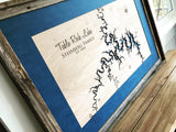 Table Rock Lake, Missouri Custom Engraved 3-D Wood Map Wall Hanging