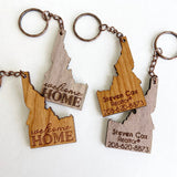 Idaho Shape Keychain for Real Estate Agent
