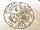 State of Idaho 3-D Engraved Map