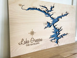Lake Greeson, Arkansas - Custom Made 3-D Wood Map