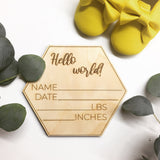 Baby Birth Stat Welcome Sign