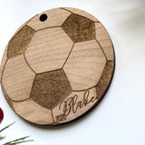 Soccer Engraved Ornament