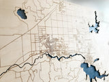 CDA Detailed Road Map of Lake Coeur d'Alene Idaho - CDA Lake