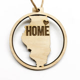 Illinois Home Ornament
