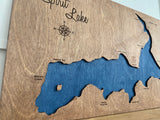 Lake Maps personalized and customized by North Idaho Made