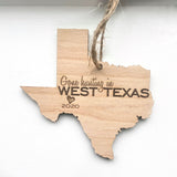 Texas Wood Christmas Ornament - First Christmas in our new HOME