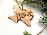 Texas Wood Christmas Ornament - First Christmas in our new HOME