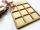 "Elegant wood tic tac toe game, perfect for gift-giving