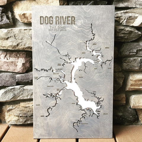 dog river alabama lake map