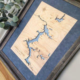 CDA Area Wood Lake Map - Coeur d'Alene, Hayden and Fernan with Chain Lakes