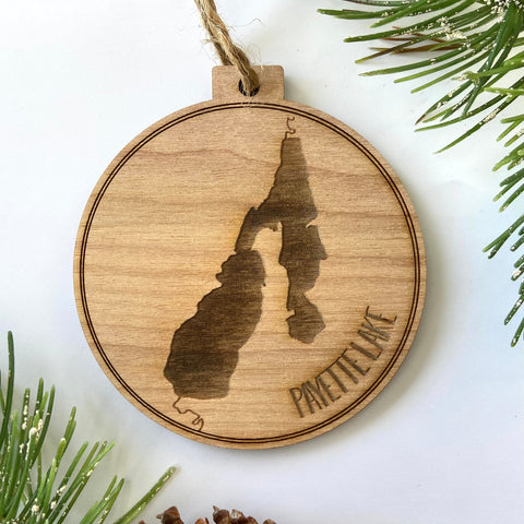 Payette Lake, Idaho Engraved Christmas Ornament