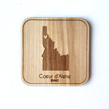 Mixed Set of 4 - Coeur d’Alene Wood Coasters