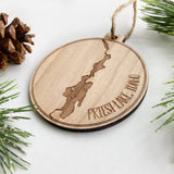 Priest Lake Engraved Christmas Ornament
