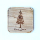 Mixed Set of 4 - Coeur d’Alene Wood Coasters