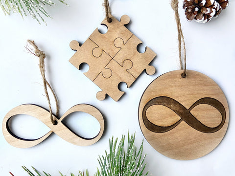 Puzzle Piece - Neurodiversity Awareness Christmas Ornament - Engraved –  North Idaho Made