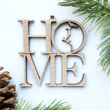 HOME Lake Coeur d’Alene Wood Christmas Ornament