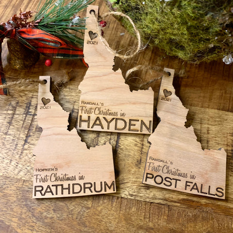 First Christmas in YOUR CITY - Christmas Ornament