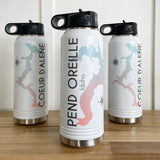 In Stock - Ombré Pend Oreille 32oz Double Wall Insulated Idaho Waterbottle