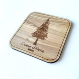 Evergreen - Coeur d’ Alene Idaho Wood Coasters